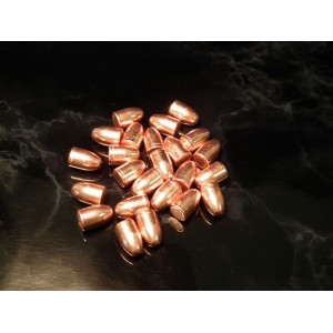 COPPER PLATED BULLETS  CAL. 9/125 356 RN - NEW SERIES 3